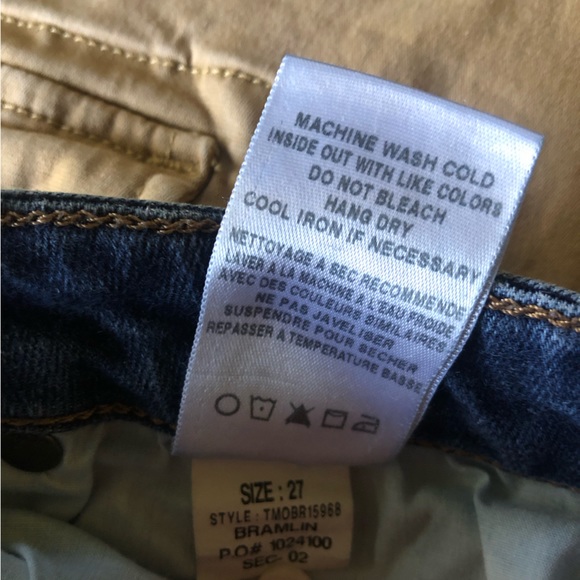 Joe’s Jeans Bramlin Skinny Ankle Jeans Size 27 Low Rise Distressed Indigo Wash - Picture 11 of 11